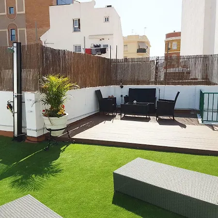 Blue Flat Center With Terrace Apartment *