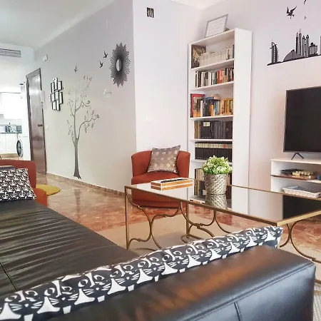 Blue Flat Center With Terrace Malaga