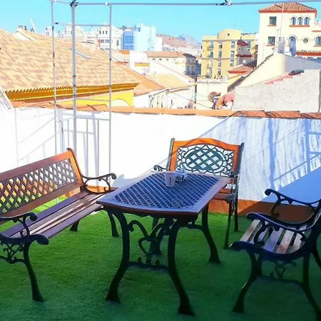 Blue Flat Center With Terrace Apartment