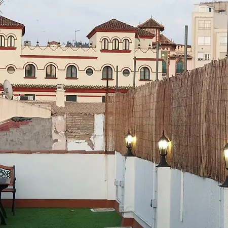 Blue Flat Center With Terrace Malaga