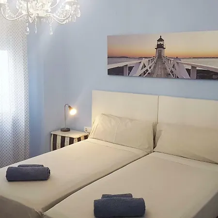 Blue Flat Center With Terrace *