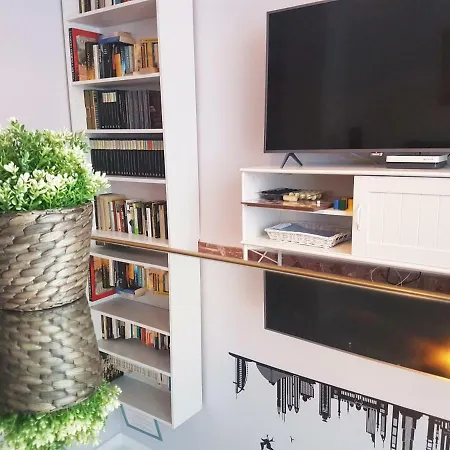 Blue Flat Center With Terrace Apartment